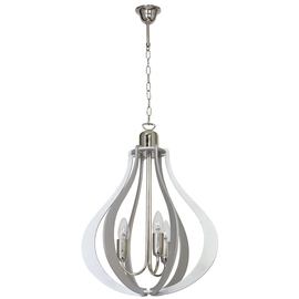 Zwis 3-pł JURA OWAL LIGHT GREY chrom 877E/22 Aldex