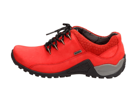 Czerwone POLSKIE buty damskie NIK 128 TREKKING