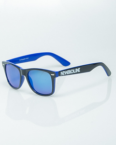 OKULARY CLASSIC INSIDE BLACK-BLUE FLASH BLUE MIRROR 1213