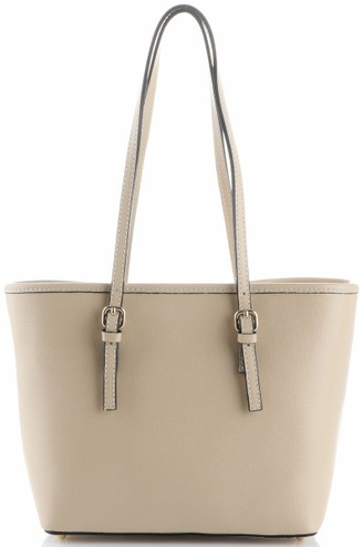 Klasyczne Torebki Skórzane firmy Genuine Leather Beżowe (kolory)