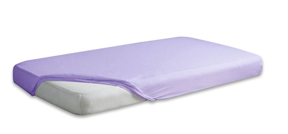 Prześcieradło Jersey Premium z gumką wrzosowe 180x200