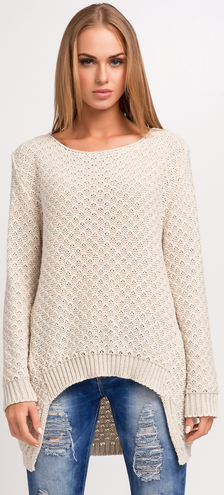 Sweter MAKADAMIA S22 Beżowy