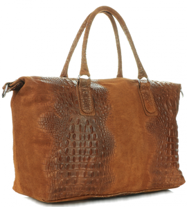 Torebki Skórzane Kufer XXL Aligator firmy Genuine Leather Rude (kolory)