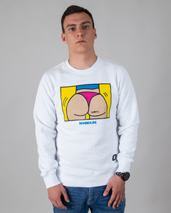 BLUZA BEZ KAPTURA ASS WHITE