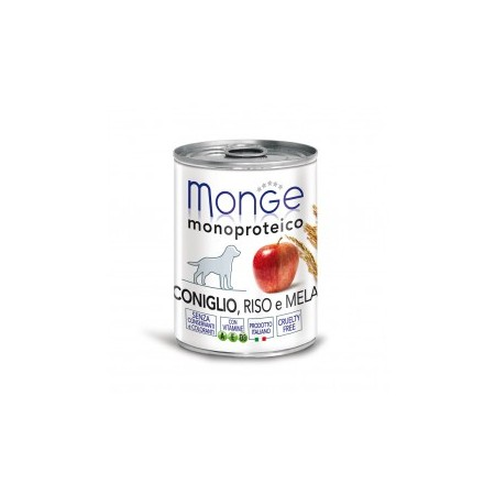 MONGE DOG FRUIT KRÓLIK Z RYŻEM I JABŁKIEM 400G