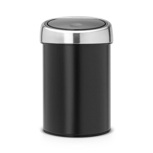 Kosz TOUCH BIN  3L Black / Matt Steel