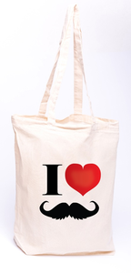 Torba na zakupy bawełniana EKO I LOVE MUSTACHE MC24