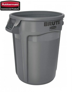 Kontener okrągły z kanałami BRUTE® 121,1L Grey
