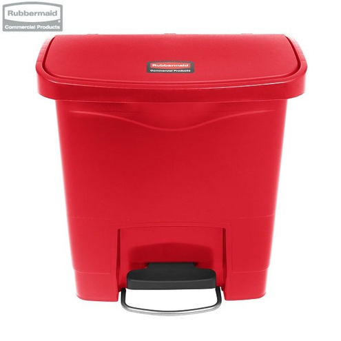 Kosz Slim Jim® Step-On 15L Resin Containers red