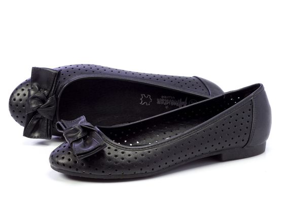 -60%Markowe baleriny czarne AMERICAN CLUB 626-1B