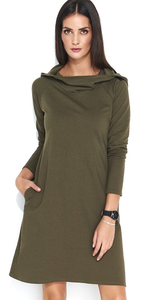 Sukienka NUMINOU NU146 - Khaki