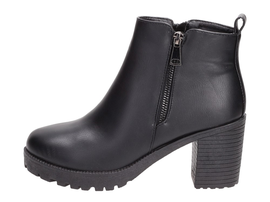 Czarne botki damskie na słupku VICES 6030-1