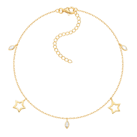 Bransoletka na kostkę Twinkle Gold