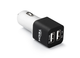 Lamax by Tech ładowarka samochodowa - 2xUSB - 2.4A + 1A - dostępne od ręki