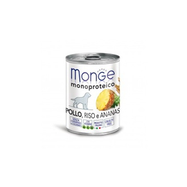 MONGE DOG FRUIT KURCZAK Z RYŻEM I ANANASEM 400G