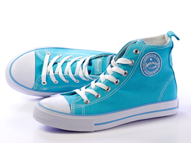 -55%Markowe trampki AMERICAN CLUB 9120błękitne