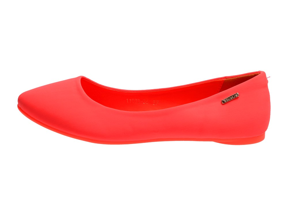 Pomarańczowe baleriny damskie VICES 11038-36