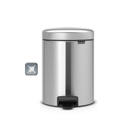 Kosz Pedałowy NEWICON 5L Matt Steel FPP