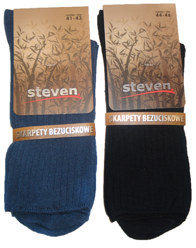 Skarpety bambusowe bezuciskowe STEVEN Art.006B