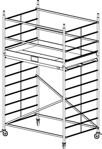 Rusztowanie aluminiowe KRAUSE ProTec XXL - 4,30m 911124