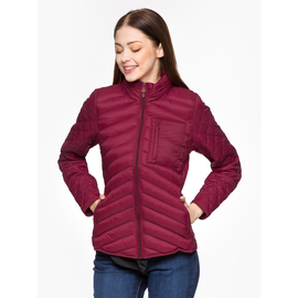 Wrangler "Short Puffer Jacket" Wine
