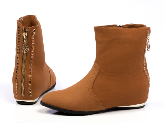 -60% Markowe botki BADOXX, kozaki camel wz186