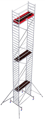 Rusztowanie aluminiowe jezdne KRAUSE Stabilo 10 (2,0 x 0,75m) - 12,40m 731395