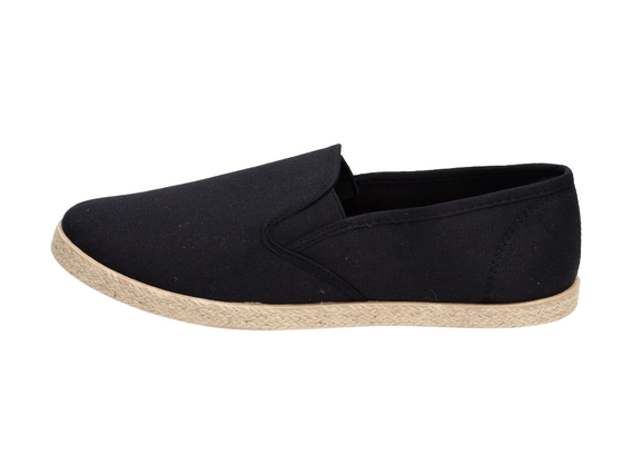 SLIP ON Czarne tenisówki męskie WISHOT 166