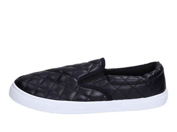 SLIP ON Tenisówki pikowane WISHOT 097 BK