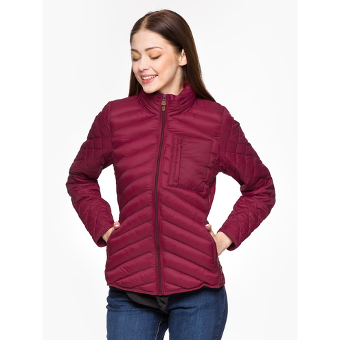 Wrangler "Short Puffer Jacket" Wine
