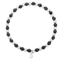 Bransoletka Bella Mia Black Silver