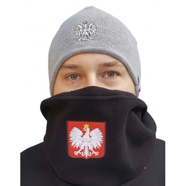 Czapka z ORŁEM SZARA