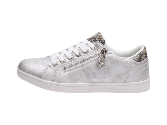 Srebrne tenisówki buty damskie McKeylor 9801