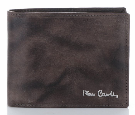 Klasyczny Skórzany Portfel Męski firmy Pierre Cardin Szary (kolory)