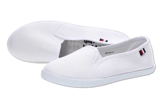 Białe tenisówki SLIP ON Cotton Club 209