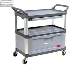 Wózek X-tra™ z szufladą i szafką grey