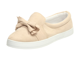 SLIP ON Beżowe tenisówki damskie BALADA B781