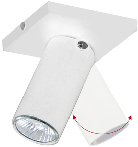 PLAFON KRÓTKI 1-PŁ SLIM II RUCHOMY WHITE 727PL/G Aldex