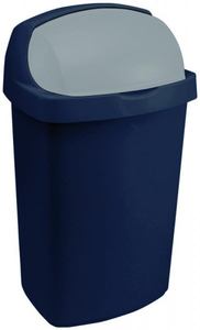 Kosz na śmieci 10L RollTop granat/srebrny