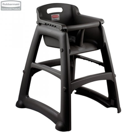 Krzesełko dla dzieci Sturdy Chair™ Black z ochroną antybakteryjną Microban®