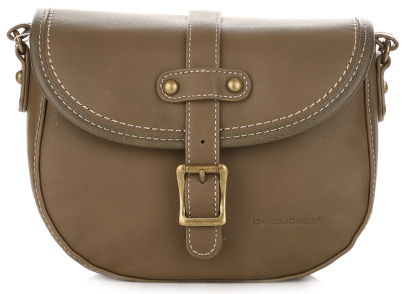 Torebki Damskie Listonoszki firmy David Jones Ciemno Zielone Khaki