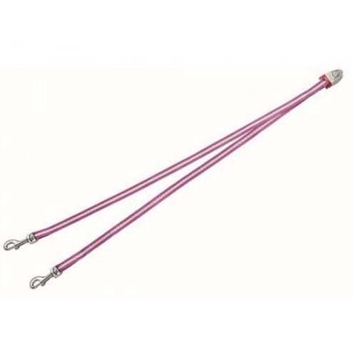 Flexi Vario Duo Belt S różowy - rozwidlenie do smyczy Vario