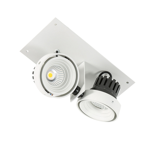 Patrizio Double 3000K GL7118-2/2X12W 3000K WH+BL lampa do zabudowy