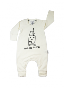 ROMPER DŁUGI RĘKAW "MILK ADDICTED"