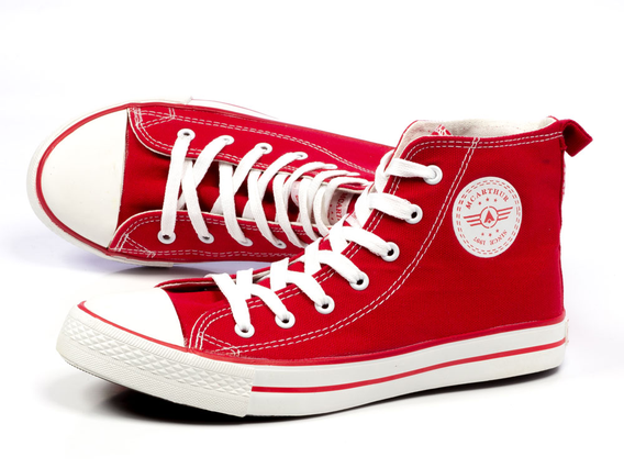 -40%Markowe trampki czerwone McArthur S12MIT02