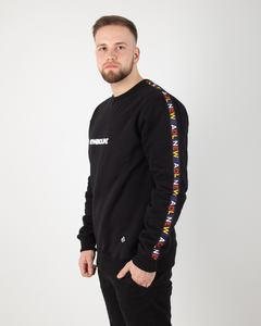 BLUZA BEZ KAPTURA TAPE BLACK