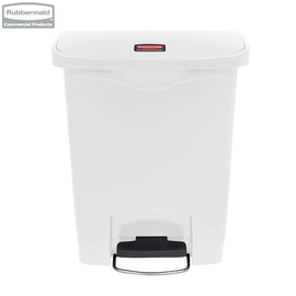 Kosz Slim Jim® Step-On 30L Resin Containers white