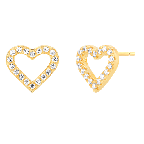 Kolczyki Heart Gold