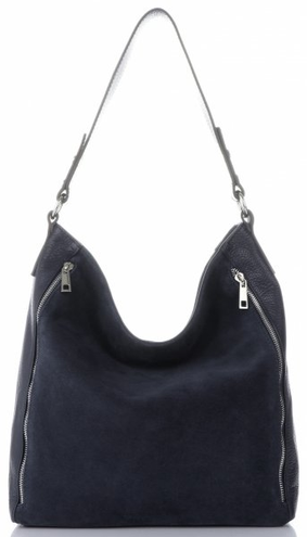 Torebki Skórzane ShopperBag marki VITTORIA GOTTI Fioletowa (kolory)