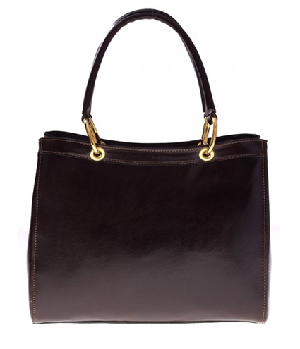 Kuferk Skórzany z Włoskiej kolekcji Genuine Leather czekoladowy